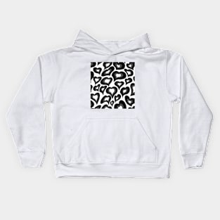 grey hearts Kids Hoodie